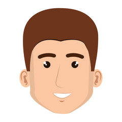 young man avatar character vector illustration design