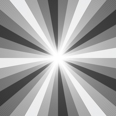 Black and White Light Ray Abstract Background
