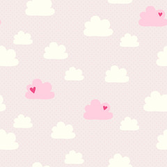 seamless pattern with clouds