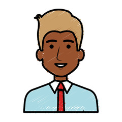 businessman avatar character icon vector illustration design