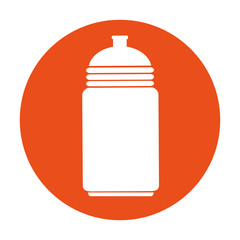 water bottle gym icon vector illustration design