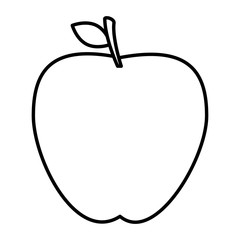 apple fruit fresh isolated icon vector illustration design