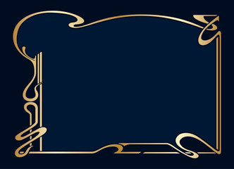 Vector art deco frame.