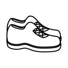 runner shoes isolated icon vector illustration design