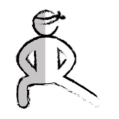 silhouette athlete isolated icon vector illustration design