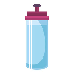 water bottle gym icon vector illustration design