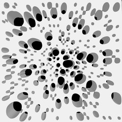 Abstract Modern Architectural Texture with circles large and small