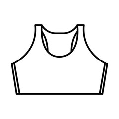 shirt female gym wear vector illustration design