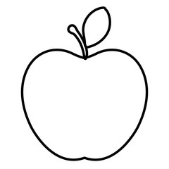 apple fruit fresh isolated icon vector illustration design