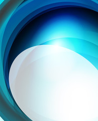 Shiny wave, glass futuristic hi-tech design. Vector abstract background