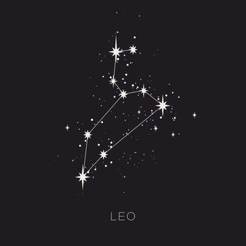 Star constellation zodiac vector