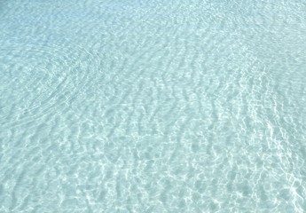 Wave of the clear blue ocean on white sand at Koh Larn, Pattaya, Thailand