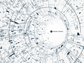 Abstract graphic design, Technology channel.