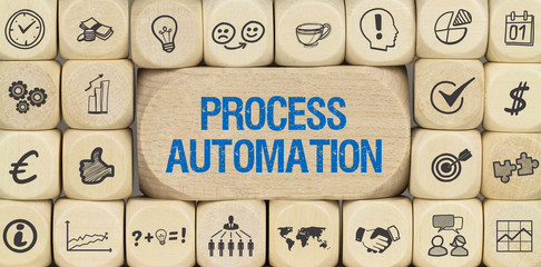 Process Automation / Würfel mit Symbole