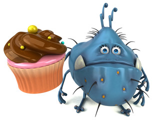 Fun germ - 3D Illustration