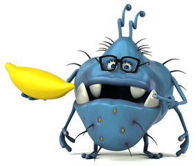 Fun germ - 3D Illustration