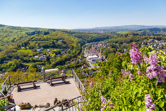 Eppstein, dei Ansicht vom Kaisertempel. Mai 2017.