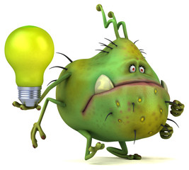 Fun germ - 3D Illustration
