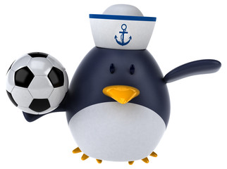 Fun penguin - 3D Illustration