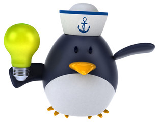 Fun penguin - 3D Illustration