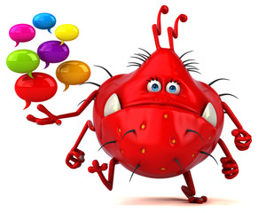 Fun germ - 3D Illustration