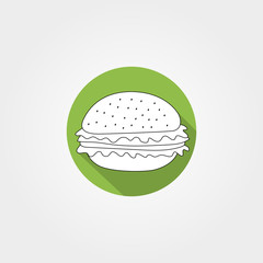 Hamburger icon vector illustration