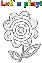 Find a way out of the flower maze