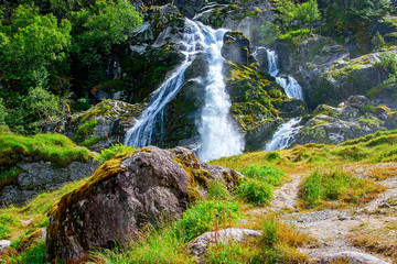 Fototapeta premium Briksdal glacier at the foot