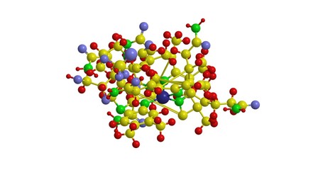 Molecular structure of cobalamin (vitamin B12)