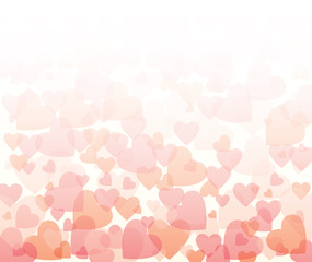 Vector illustration of heart shapes 
