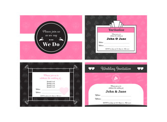Vector of wedding invitation card
