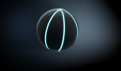 Futuristic Neon Sports Ball