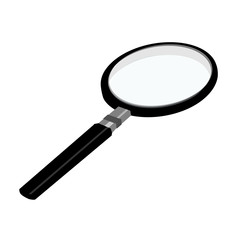 Magnifying glass isometric