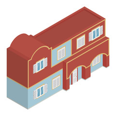 Isometric vector house