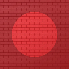 red brick with spotlight theme background vector art