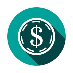 dollar money icon stock vector illustration flat design