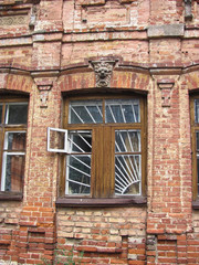 Fototapeta na wymiar old window, old wall