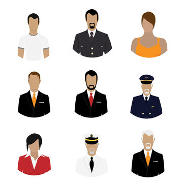 People professions vector