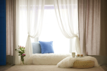 Comfortable place for rest near window