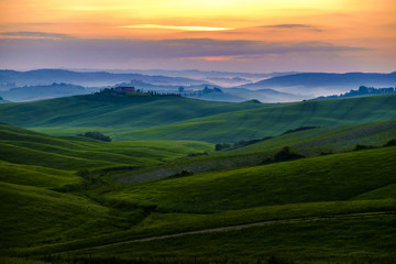 Val d'Orcia in Italy's Tuscany province