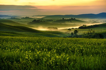 Val d'Orcia in Italy's Tuscany province