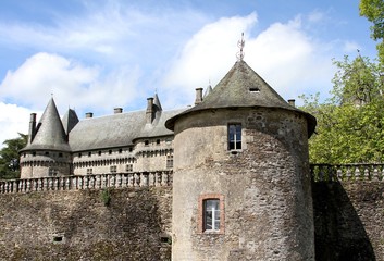 Fototapeta na wymiar château de Pompadour,haras national,Arnac-Pompadour,corrèze