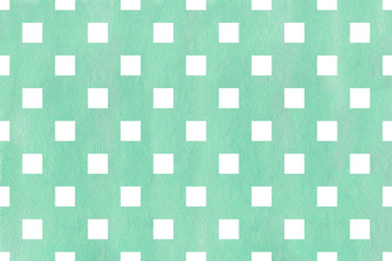 Watercolor square pattern.