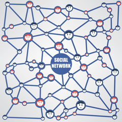 Social Network Vector