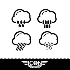 Rain cloud icon