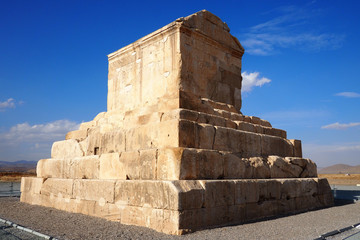 Tomb of Cyrus the Great, the burial place of Cyrus the Great of Persia. Pasargadae, UNESCO World Heritage Site.