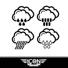 Rain cloud icon