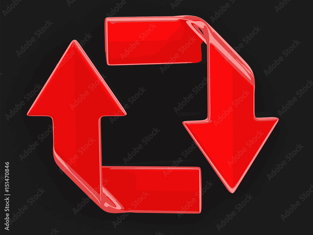 Poster arrows. image with clipping path