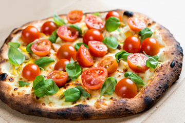 tasty pizza on a the table