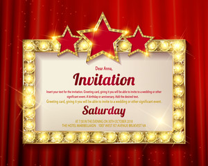 Invitation card. Template Banners
